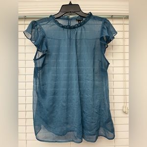 Torrid Blue Sleevelss Blouse